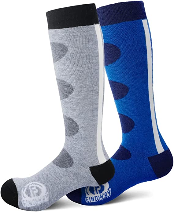 Findway Scrunch Football Socks, 2 Pairs Extra Long Padded Soccer Socks  Compression Long Socks Athletic Socks for Men & Boys