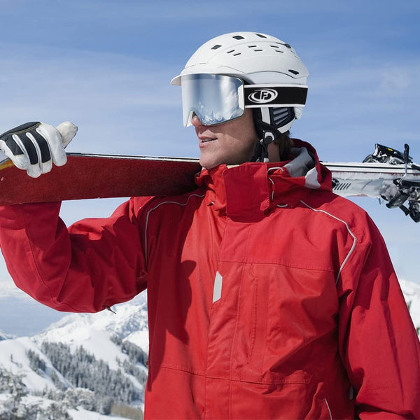 Findway Adultes Lunettes de ski 100% Uv400 Protection Anti-buée